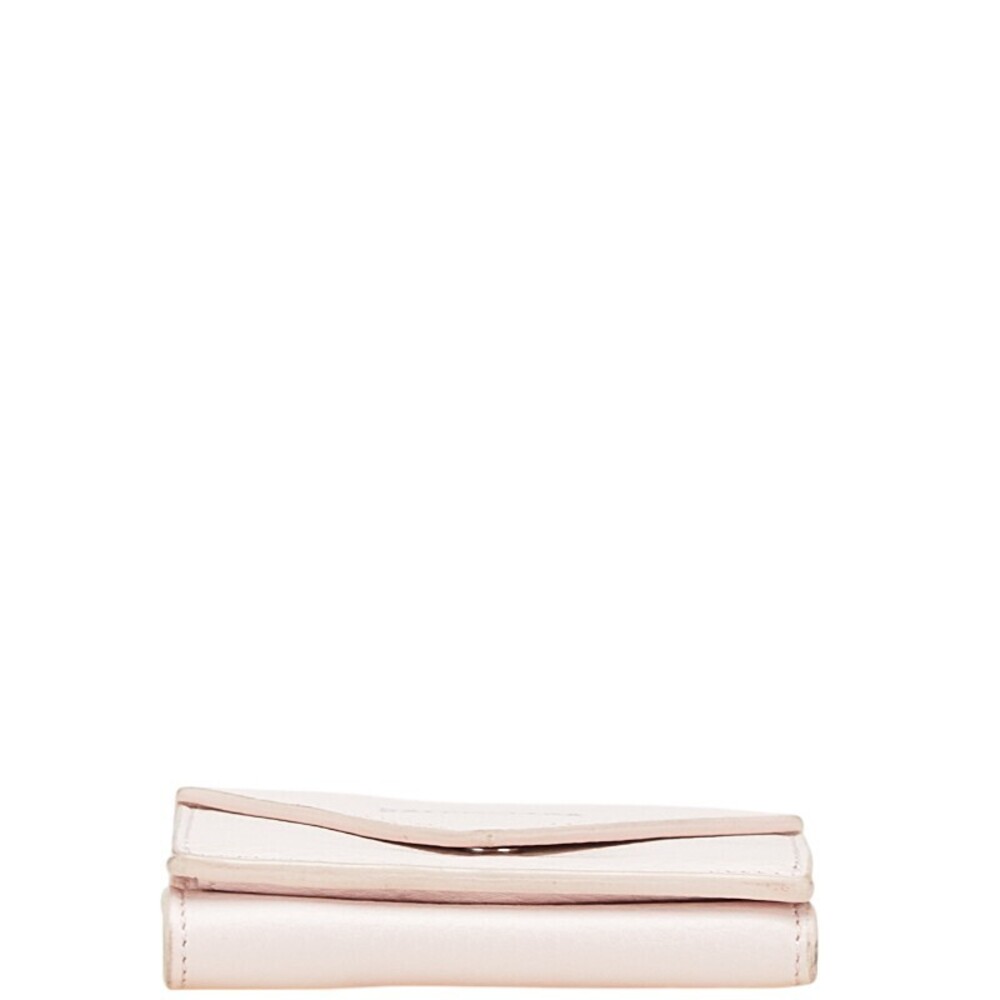 Balenciaga Leather fold Wallet Paper Pink Compact Tri - Picture 3 of 8